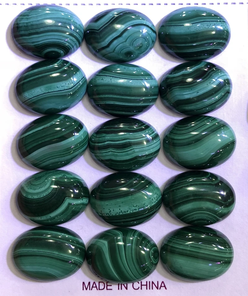 Sale 2ps/lot 100% Natural Malachite Bead cabochons,10x14mm 12x16mm 13x18mm 15x20mm,30x40mm Oval Gem stone Cabochon Ring Face