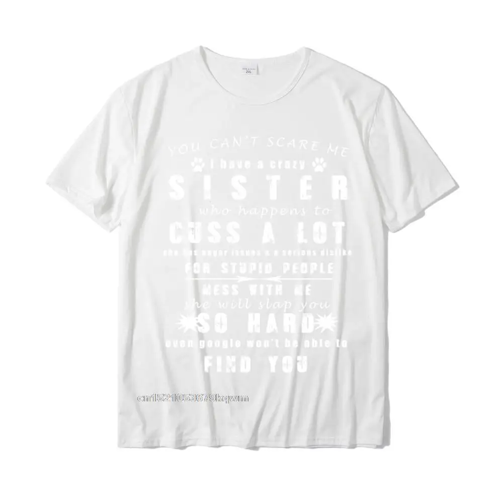 Funny For Brother From Awesome Sister T-Shirt Birthday Pullover Camisas Printed On Mens Tops & Tees Fashion Tshirts