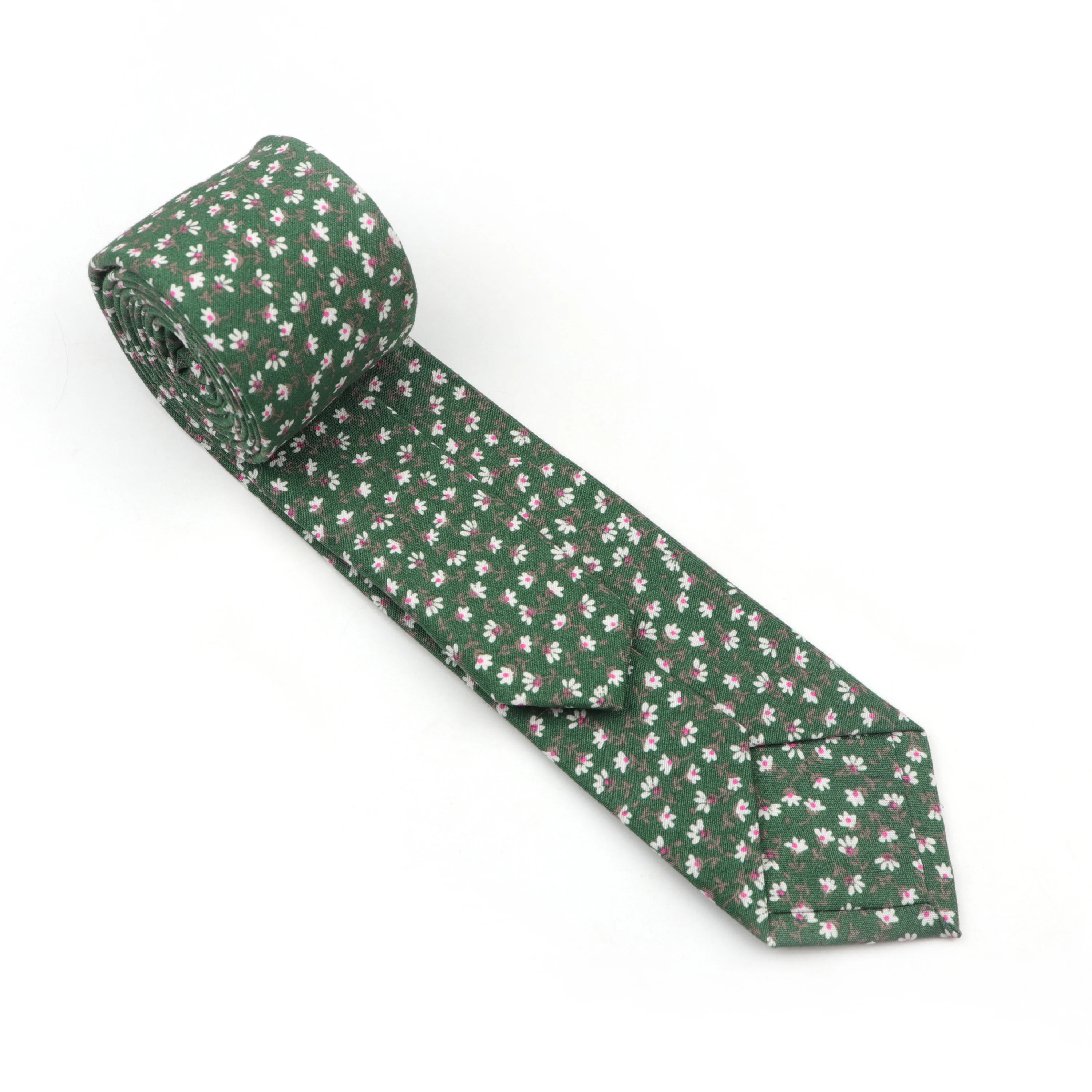 Brand New Men\'s Floral Tie 100% Cotton Casual Narrow Slim Nicktie Brisk Soft Texture Wedding Dinner Party Gravata Accessory Gift