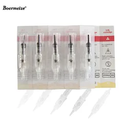 Agujas de tatuaje esterilizadas desechables, máquina de maquillaje permanente, puntas de cejas y labios, 3RL, 20 unidades