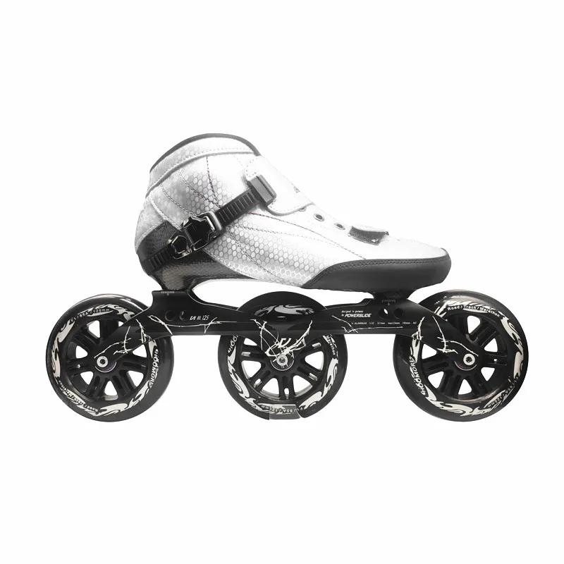 

PS Virus 3X100 3X110 3X125 Carbon Fiber Boots Inline Speed Skates Shoes ILQ11 608 Bearing Roller 100 110mm 125mm for CITYRUN CT