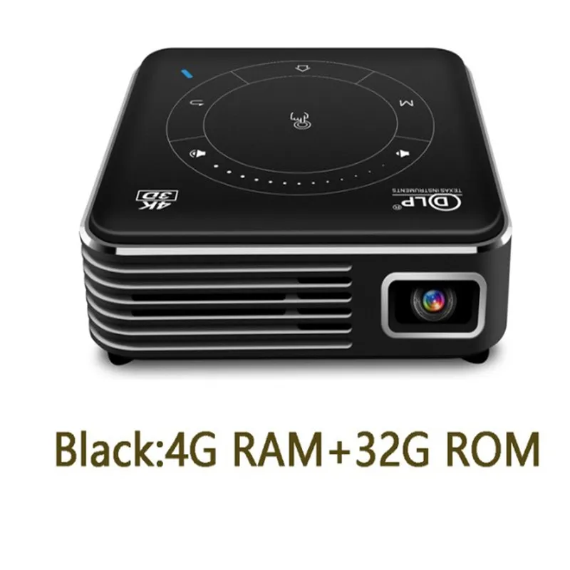 NEW smart P11 Pocket 4K 3D Projector android9.0 2.4G 5G wifi Bluetooth5.0 home proyector 4G RAM 32G ROM option video game beamer