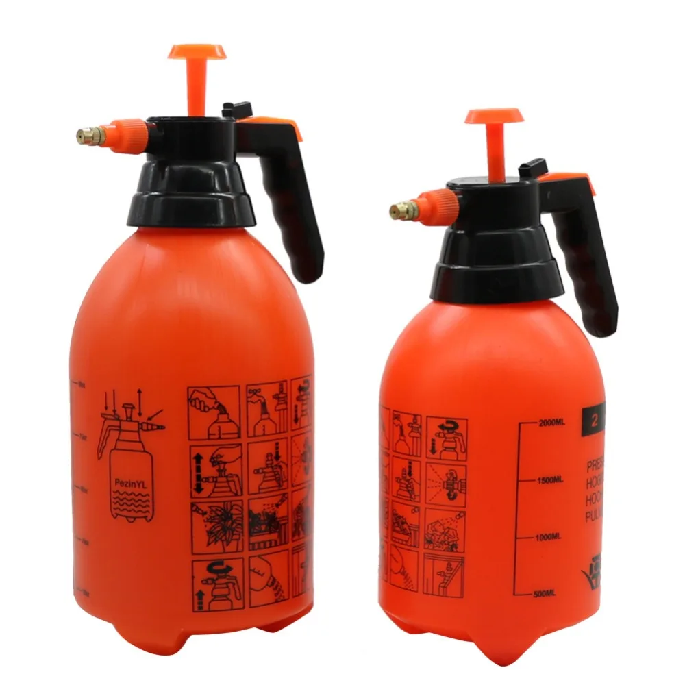 

2L/3L Orange Hand Held Garden Water Sprayers Hand-held Pump Pressure Garden Sprayer Multi-Purpose For Lawn