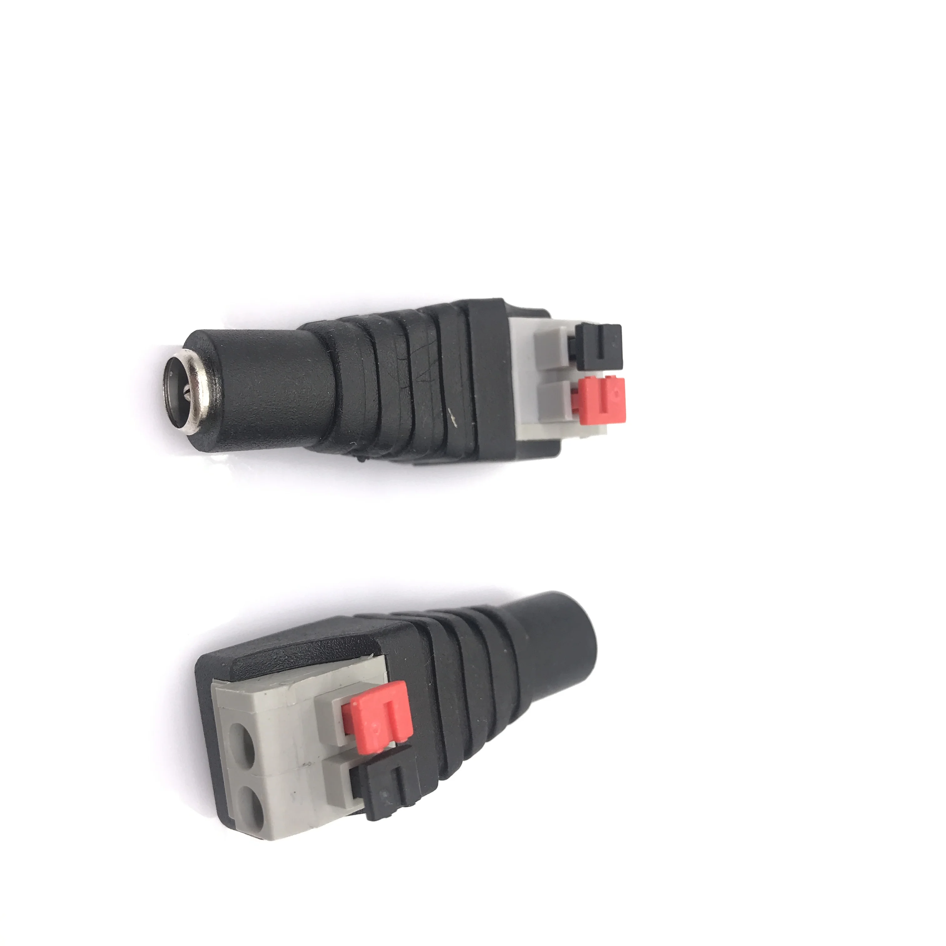 5pcs DC Male +5 pcs DC Female connector 2.1*5.5mm DC Power Jack Adapter Plug Connector for 3528/5050/5730 single color led strip