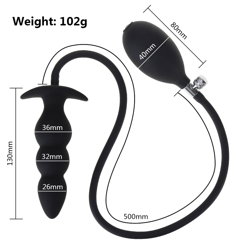 Silicone Inflatable Super Large Anal Plug Expandable Butt Plug Sex Toys For Women Men Huge Dildo Pump Anal Dilator Adult Product