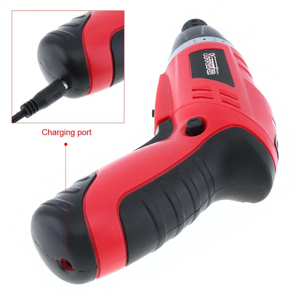 4.8V Electric Screwdriver Mini Drill Set with LED Lighting and Two-way Rotating Head Multifunctional  Power Tools for Home