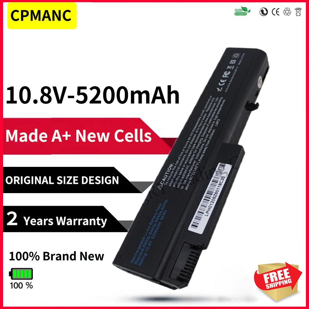 

CPMANC Laptop Battery For HP 6930p 8440p 8440w 6440b 6445b 6450b 6540b 6545b 6550b 6555b 6530b 6535b 6730b 6735b batteria akku