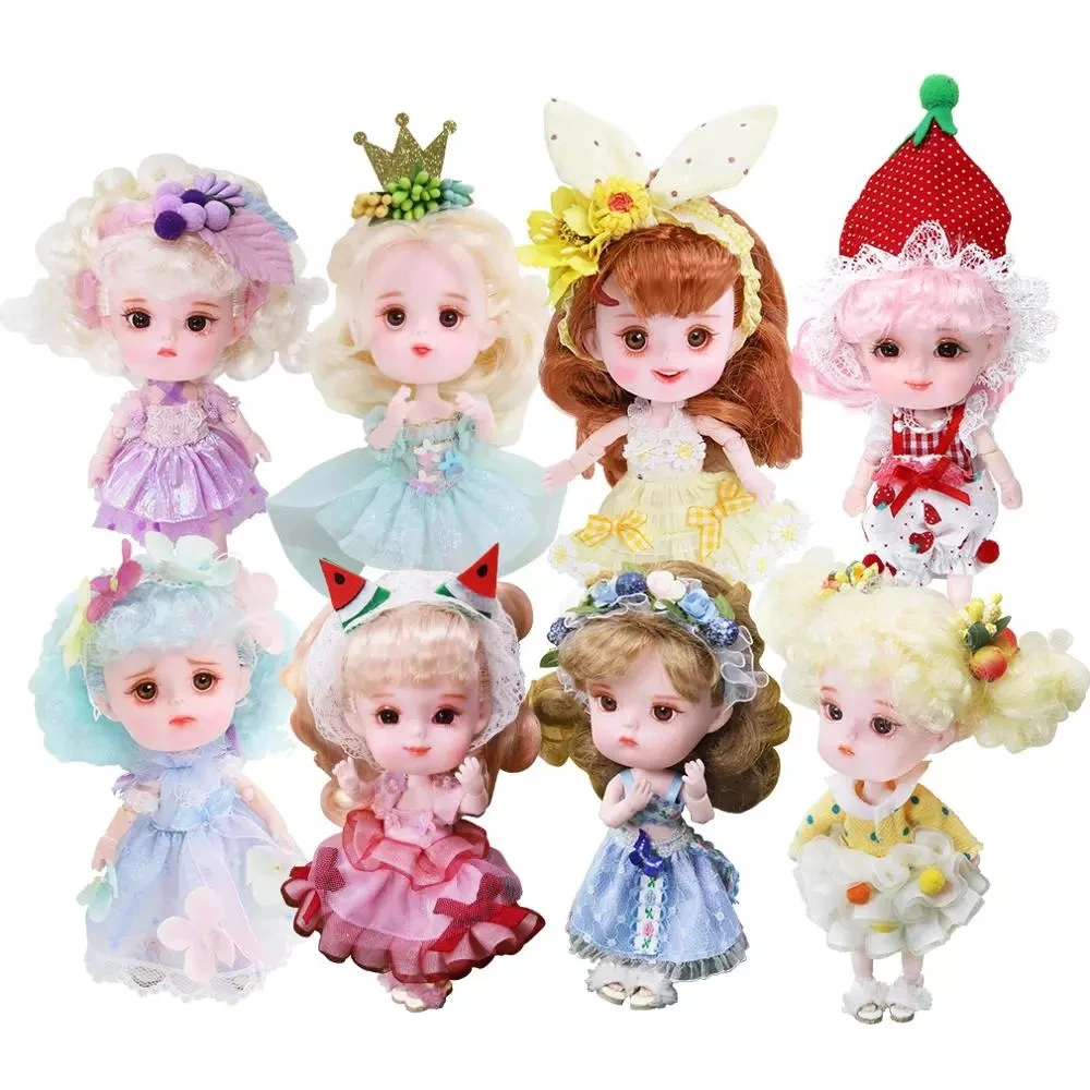 

Dream Fairy 1/12 BJD DODO Doll ob11 14cm mini doll 26 joint body cute children gift toy angel surprise doll