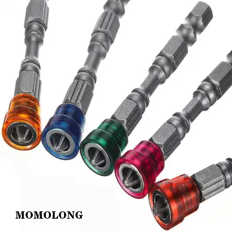 Set di cacciaviti elettrici per cartongesso con gambo esagonale da 5 pollici da 1/4 pollici Set di cacciaviti magnetici a testa singola PH2 Phillips in lega S2 anti-sl