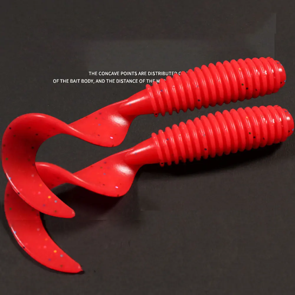 Softjerk Silicona Cola en T para Carpa – Texan 5,5-7,5 cm