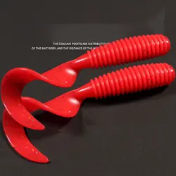 Softjerk Silicona Cola en T para Carpa – Texan 5,5-7,5 cm
