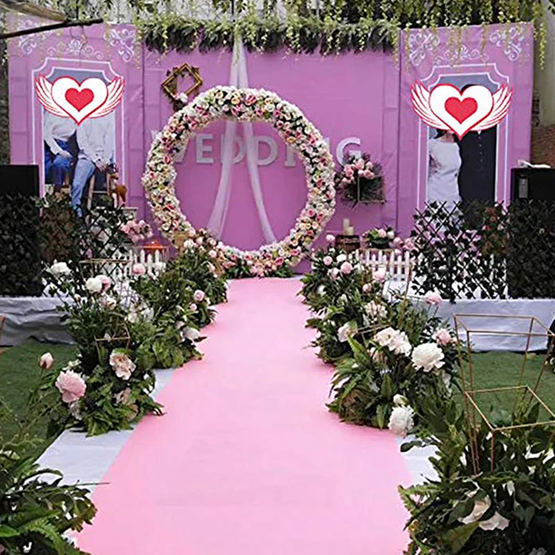 Color Carpet Wedding Aisle Rugs White Blue Red Pink Carpet Indoor Outdoor Party Event Festival Wedding Carpet Wedding Decoration - view 2