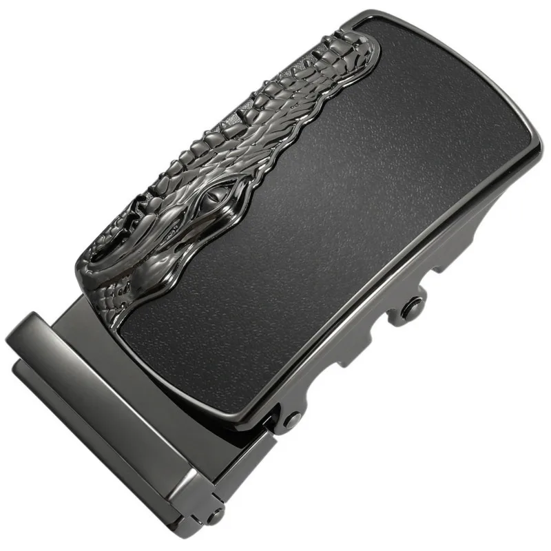Cinturón de lujo para hombre, hebilla de cabeza auténtica, accesorios de negocios, hebilla automática, ancho de 3,5 CM, LY25-1100