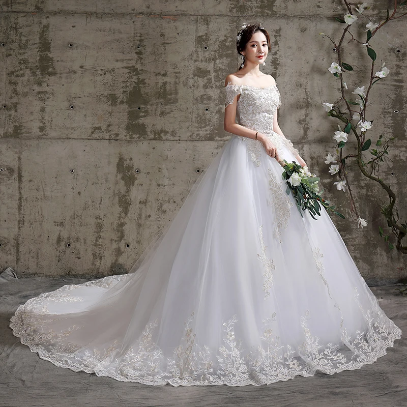 Robe De mariée à épaules dénudées 2023 nouvelles robes De mariée simples robes De mariée grande taille Vestido De Noiva