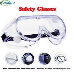 2018 New Pattern Safe Glasses Work Spectacles Specs Sports Lab Goggle Protective Eyewear Clear Lens Eye Safety Glasse Protective