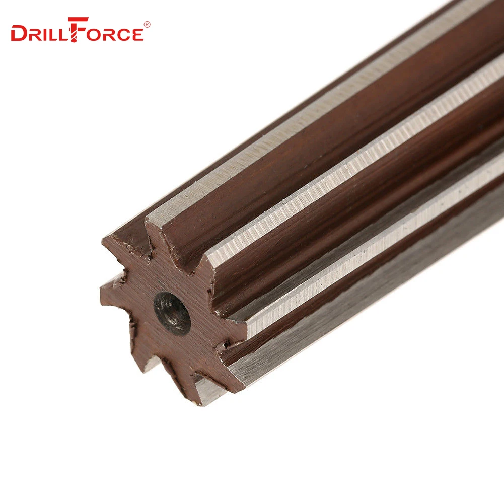 Alat Pelubang Tangan Drillforce MT1/MT2/MT3/MT4/MT5 HSS Steel Fine/Rugged-Edge Morse Taper Reamer untuk Penggilingan Menyelesaikan Alat Pemotong