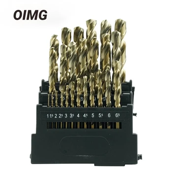 OIMG M42 HSS-Co ツイストドリルセット 8% 高コバルトドリルビット硬度 68-70 HRC ステンレス鋼木材金属木工ツール用