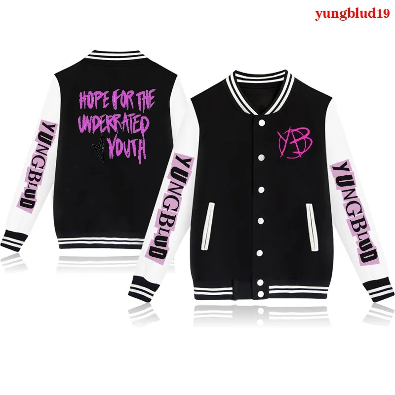 New Yungblud Varsity Men Jacket Autumn Casual Sweatshirt Hoodie Coat Oversized Men\'s Yungblud Jacket Brand Baseball Jacket Coats