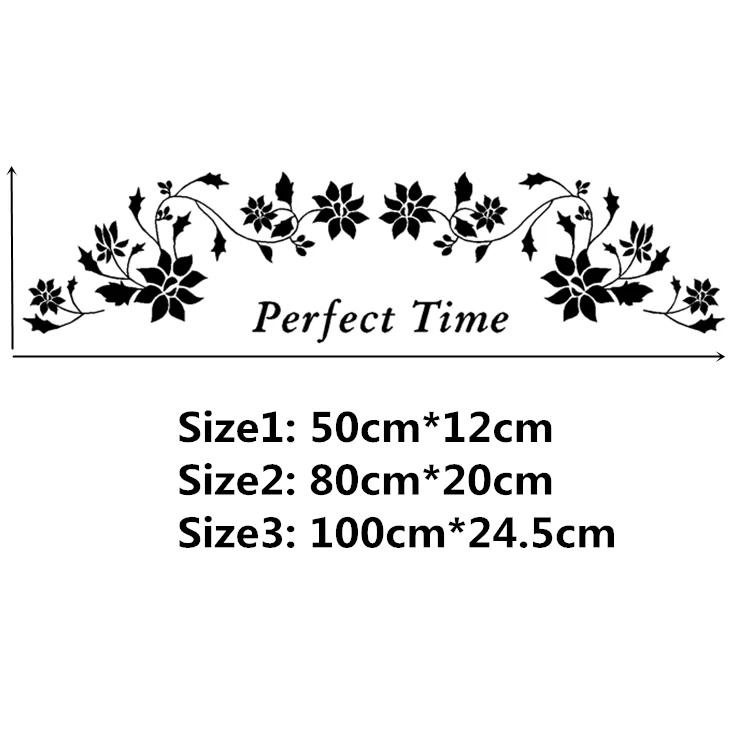 Flowers Perfect Time Beautiful Car Stickers Creative Decoration Decals For Doors Windshield Auto Tuning Styling D21