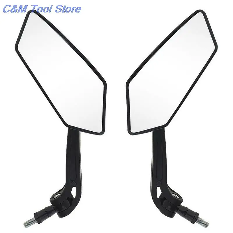 2pcs Universal Motorcycle Mirror Rearview Mirror Back Side E-Bike Stylish Design Modified Plated  Motorbike Mirrors