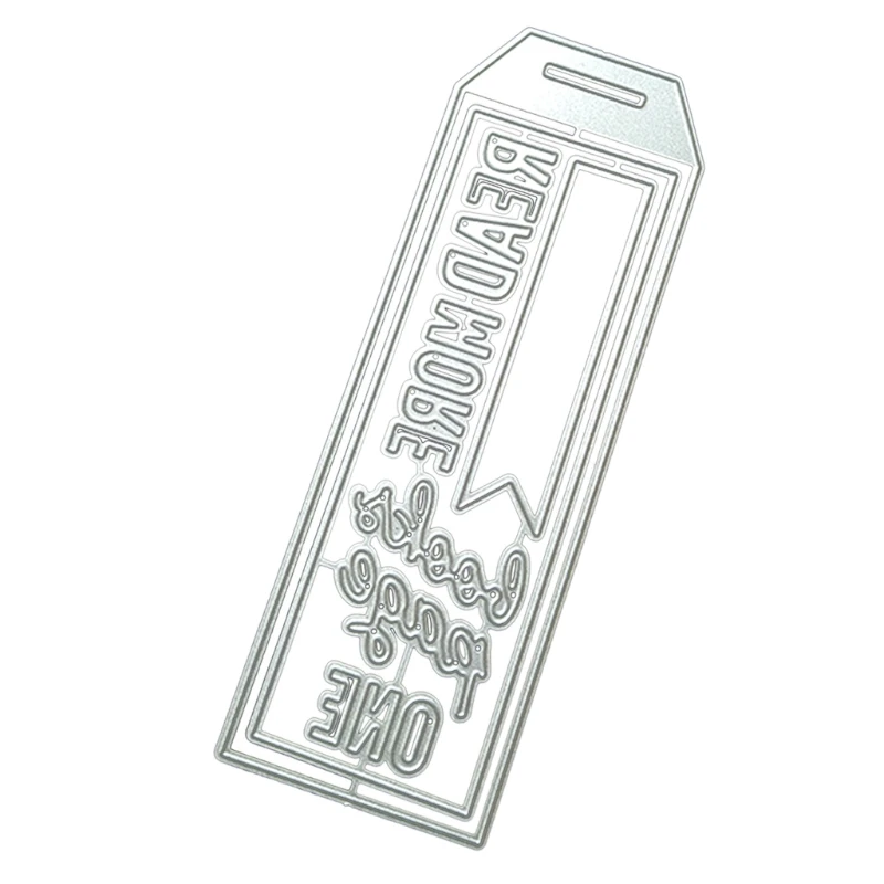 F2TE Read More Bookmarks Metal Cutting Dies Stencil DIY Scrapbook Album Paper Card