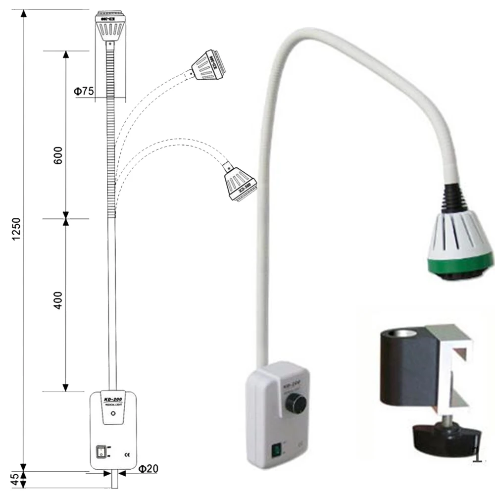 9W LED Dental ENT Surgery Dermatology Medical Examination Light