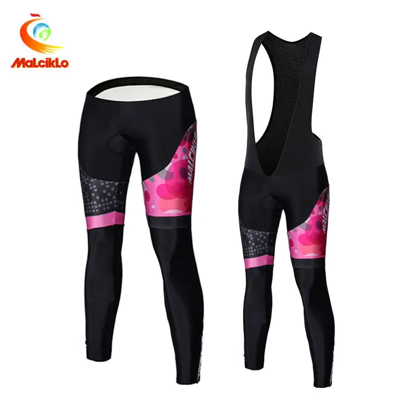 MALCIKLO Women Anti-shock Cycling Pants Mountain Bike Cycling Trousers Anti-sweat 3D Anti Slip Padded Gel Racing Bicycle Pants