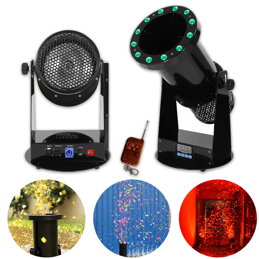 

2022 New 1200W LED RGB Confetti Machine Fog Machine Wedding Dance DJ KTV Party Stage Lighting Professional Stage DJ Equipment