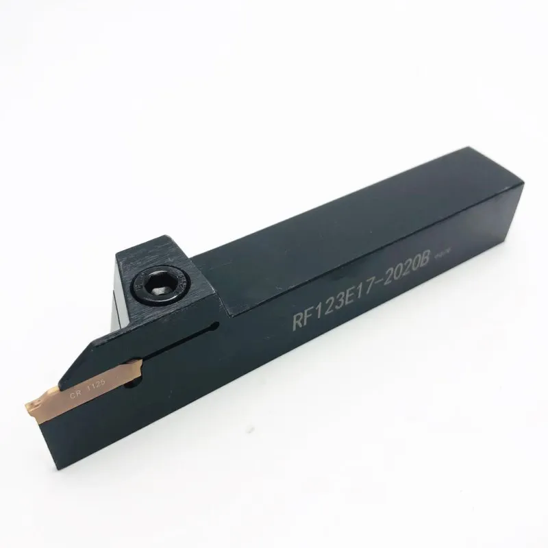 RF123E17-2020B ร่องและ Grooving เครื่องมือเครื่องกลึง CNC เครื่องมือ + 10PCS N123G2-0200-0002-CR 1125 2 มม.คาร์ไบด์ใบมีด