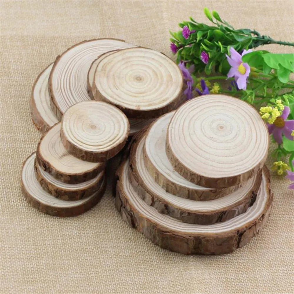 Color background wall display stump round wood log diy works round wood block round wood board graffiti painting