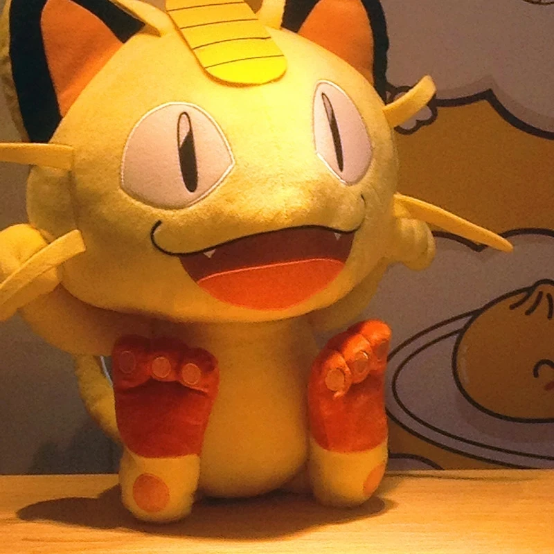 Large size 60cm original Pokemon Meowth plush toy stuffed toys doll doll A birthday present for a child