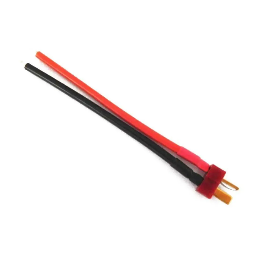 T-Stecker männlich weiblich Verbindungskabel mit 10 cm 14 AWG Silikondraht für DIY RC Modellbatterie – Detail 1