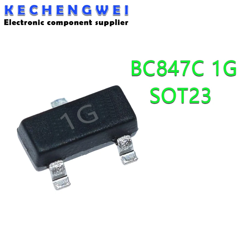 100PCS BC847C SOT23 BC847 847C SOT SMD SOT-23 1G SMD transistor