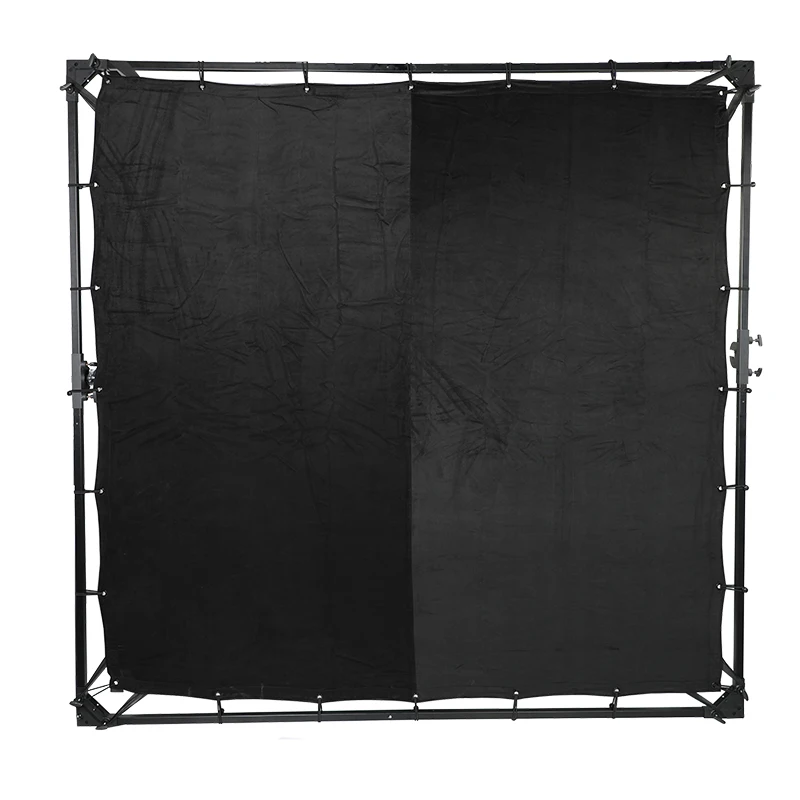 

8ft×8ft 12ft×12ft Double sided Full Black White Cloth & Fixed Rope For Studio Camera Camcorder Photo Video 5ft×7f