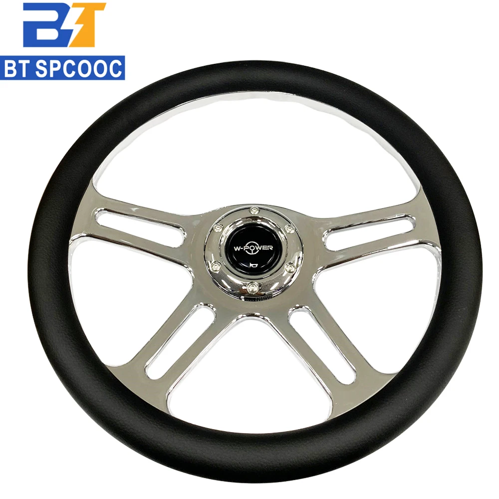 Universal 14inch Car Steering Wheel Leather Classic Type Steering Wheel 350mm High Quality 2020 Drift Stering Wheel With LOGO