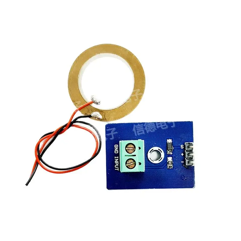 Analog Piezoelectric Ceramic Vibration Sensor  Piezo Electronic Building Blocks  Single Chip Modules  Capacitors