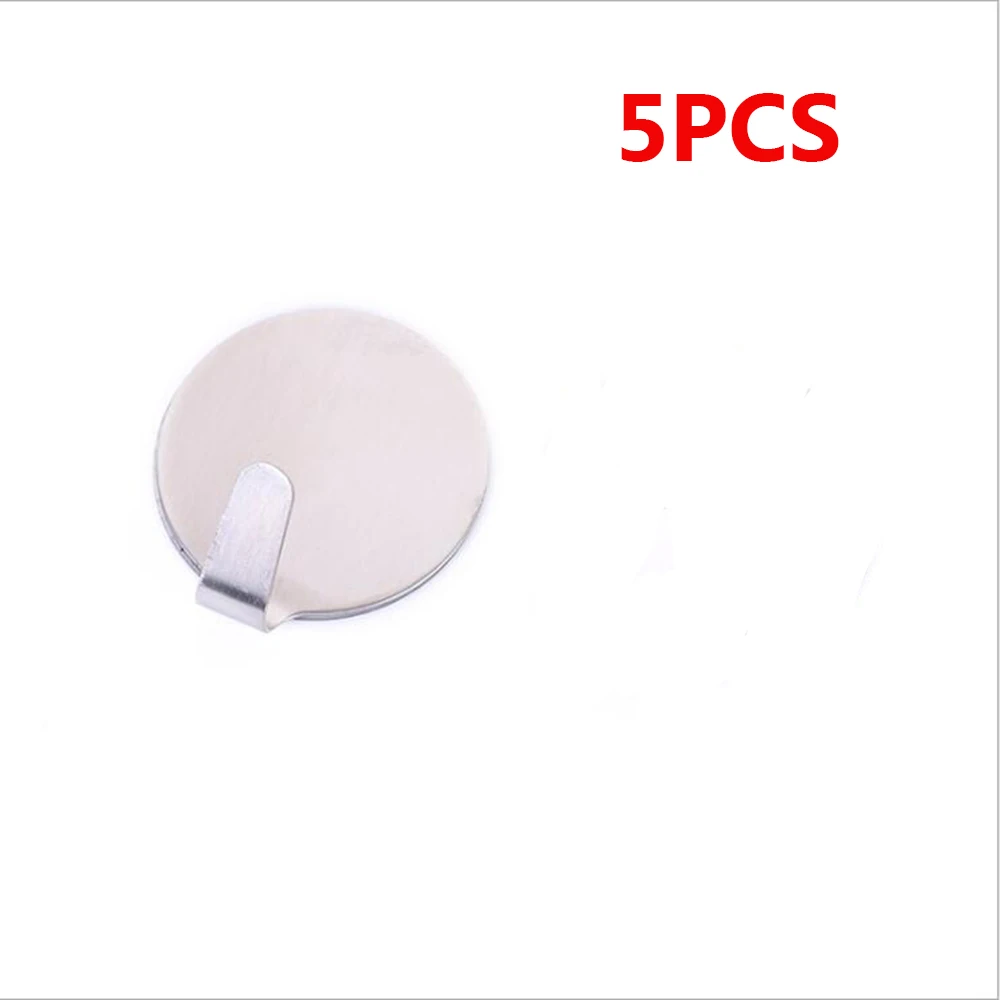 Round 304 Stainless Steel Seamless Super Glue Hook Free Punch Bathroom Hook Door Wall Hook Hanger Wall Hook
