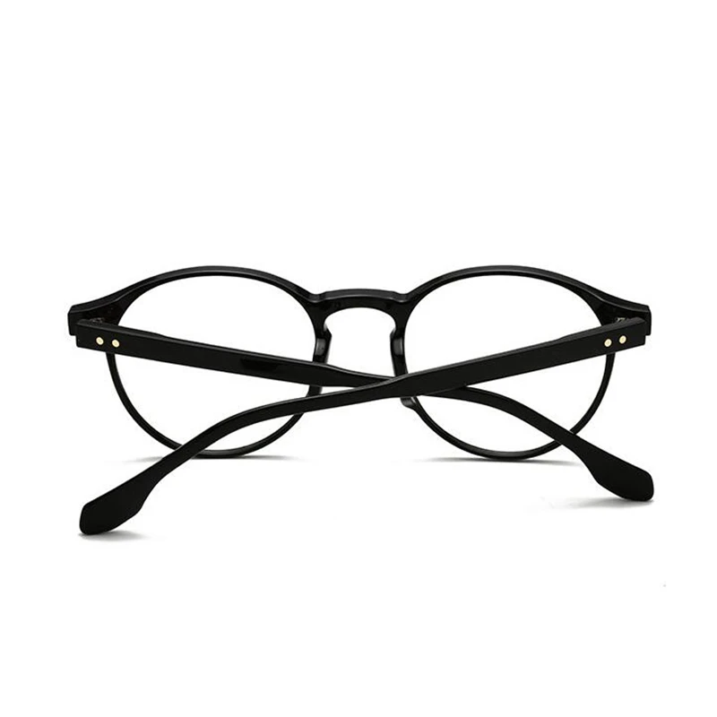 0 -0.5 -0.75 -1.0 To -6.0 Blue Light Blocking Rivets TR90 Short-sight Eyewear Women Men Round Prescription Glasses Leopard Frame