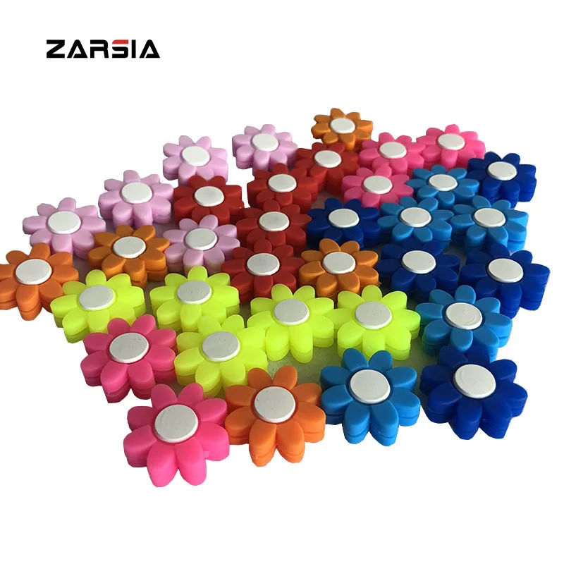 15pcs Flowers Tennis Damper Shock Absorber to Reduce Tenis Racquet Vibration Dampeners