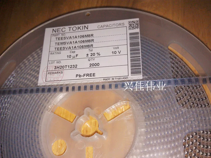 Оригинальный танталовый конденсатор SMD типа 106 5 шт./10V10UF 1206 10 мкФ 10V A3216 A