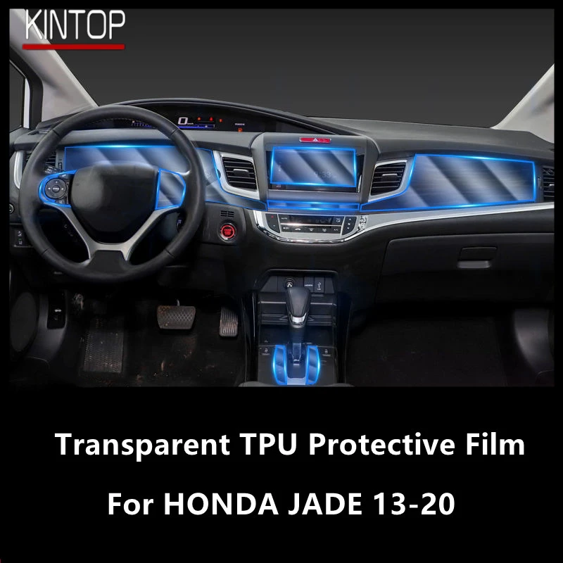 

For HONDA JADE 13-20 Car Interior Center Console Transparent TPU Protective Film Anti-scratch Repair Film Accessories Refit