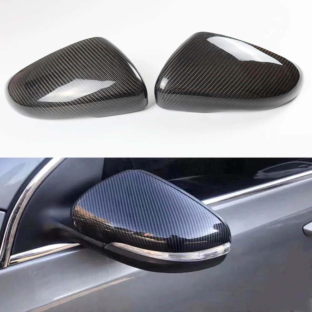 

2PCS For VW Golf 6 VI MK6 GTI R20 2010-2013 Carbon Fiber Side Wing Rearview Cover Rear View Mirror Case Shell Replacement