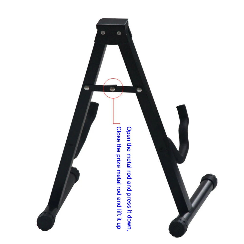 Portable Folding Tripod Guitar Stand String Instruments Holder for Acoustic Electronic Guitar Bass Ukulele Violin Cello