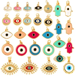 Super Mini Turkse Geluksvogel Boze Oog Charme Hanger, Ojo Turco Bisuteria, Sieraden Ketting Armband Accessoires L39