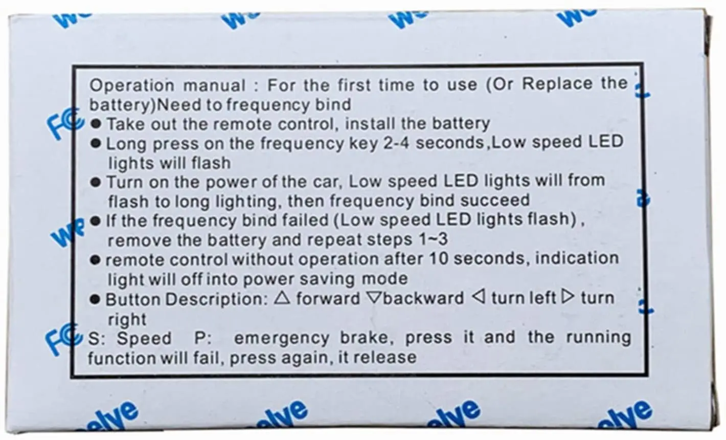 weelye RX75CE FC 6V 12V Kids Powered Ride on car Remote Control and Receiver for Children Electric Car Replacement Parts