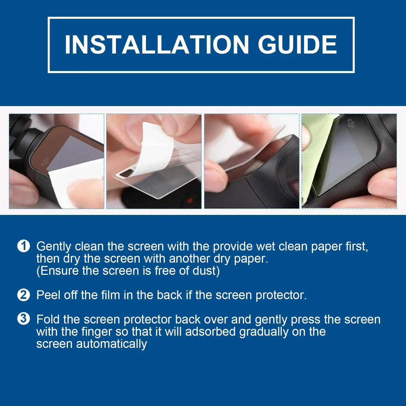 For DJI Osmo Pocket Tempered Glass Screen Protector For DJI Osmo Pocket 2 Handheld Gimbal Camera Anti-Scratch Protection Film