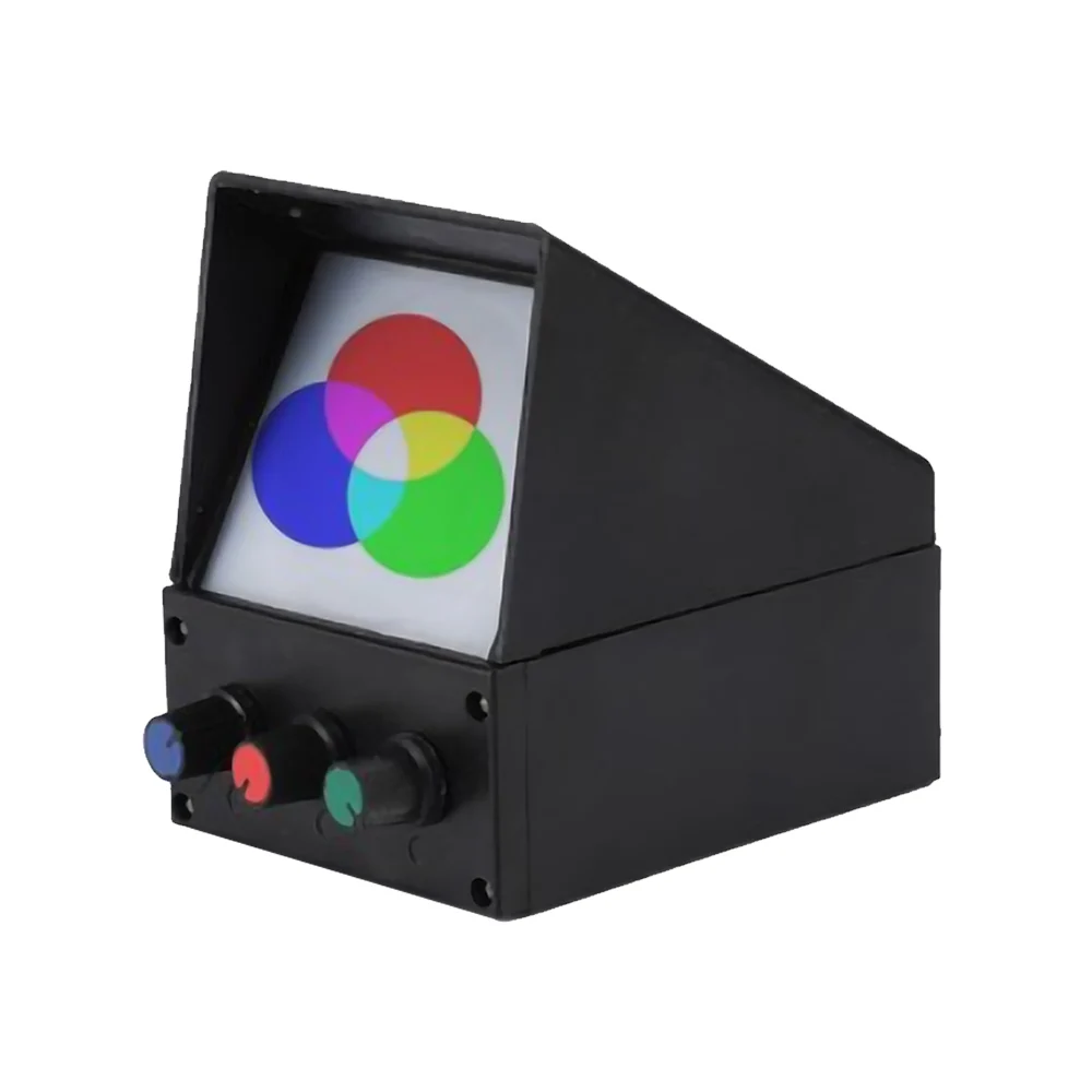 مركب بصري ثلاثي الألوان RGB بصريات سطوع قابلة للتعديل عرض تعليمي تجربة الفيزياء أداة تعليمية