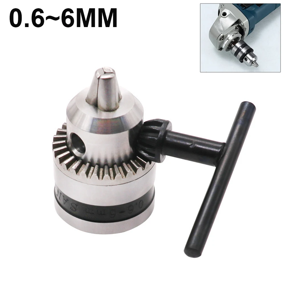 Mini Keyless Drill Chuck B10 0.6-6mm Electric Drill Bits Collet Fixture Tools Drill Bit Clamp Handle Drill Clamp Chuck Wrench