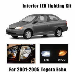 9 Bulbs White Interior LED Car Ceiling Light Kit Fit For 2001 2002 2003-2005 Toyota Echo Dome Trunk Cargo License Plate Lamp