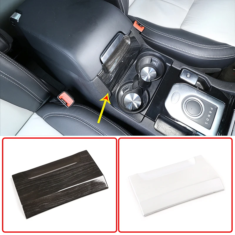 

ABS Black Wood Grain Car Central Control Armrest Box Front Trim Panel For Land Rover Discovery 4 2010-2016 Car Accessories